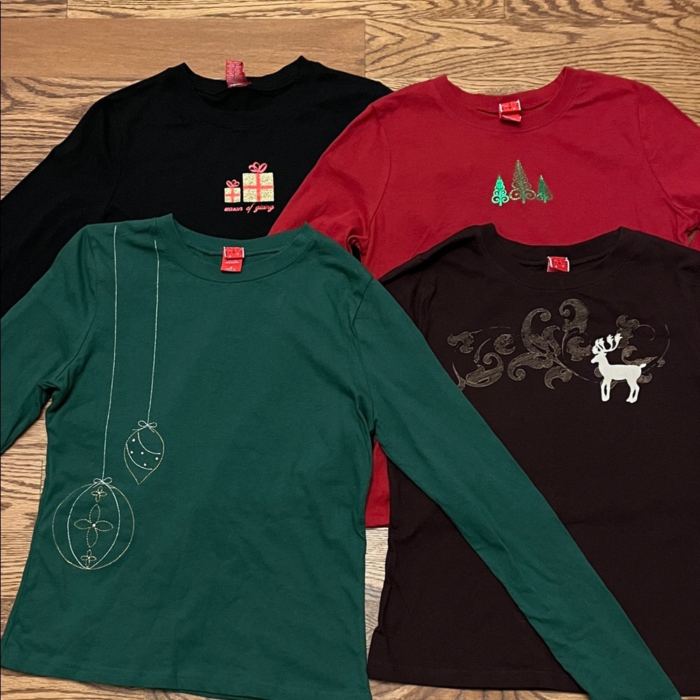 Four Women’s Holiday Shirts